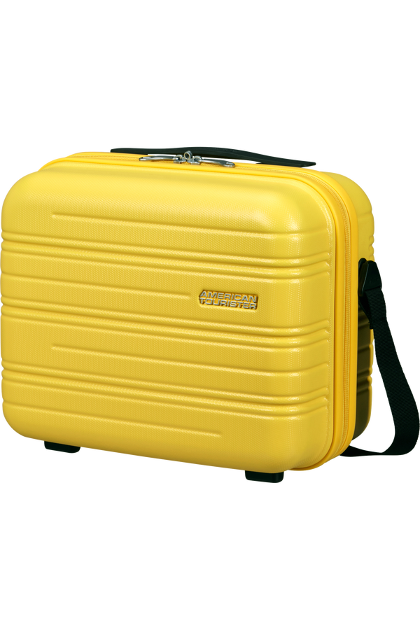 American Tourister High Turn Beauty Case  Matt Yellow
