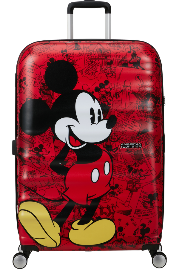 American Tourister Disney Wavebreaker Spinner TSA Disney Fl 77cm  Mickey Comics Red