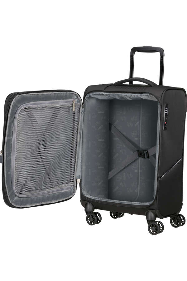 American Tourister SummerRide Spinner Expandable TSA 55cm L35  Black