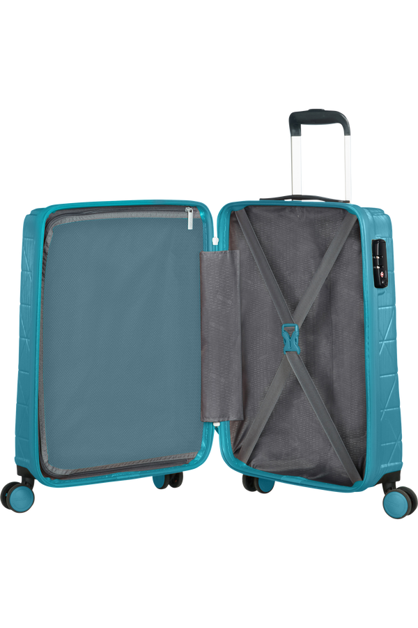 American Tourister Triangolo Spinner TSA 55cm  Halo Blue