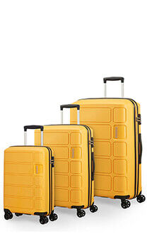 American Tourister Summer Splash 3 PC Set B Summer Splash  Honey Yellow