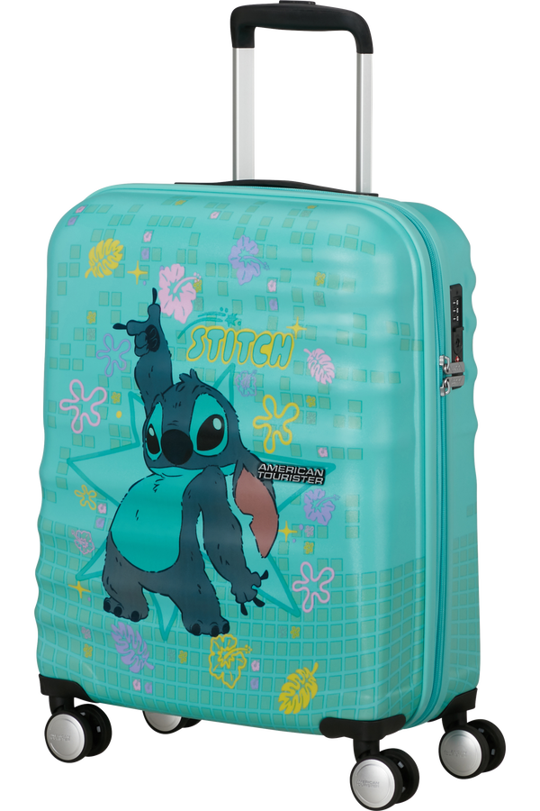 American Tourister Disney Wavebreaker Spinner TSA Disney Fl 55cm  Stitch Flower