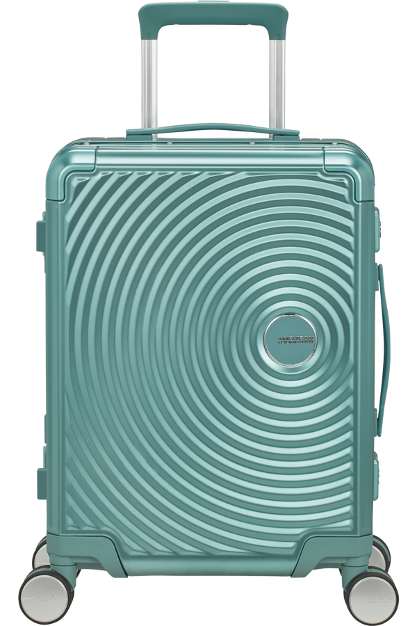 American Tourister Soundbox Alu Spinner TSA 55cm  Dusty Turquoise