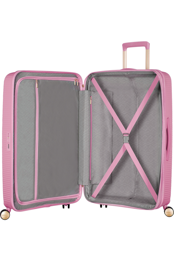 American Tourister Soundbox Spinner TSA Expandable 77cm  Pearl Pink/Gold
