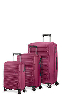 American Tourister Sunside 3 Pc Set C  Raspberry