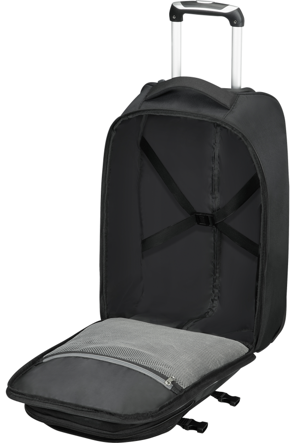 American Tourister Road Quest Laptop Backpack with Wheels 39.6cm/15.6inch  Solid Black