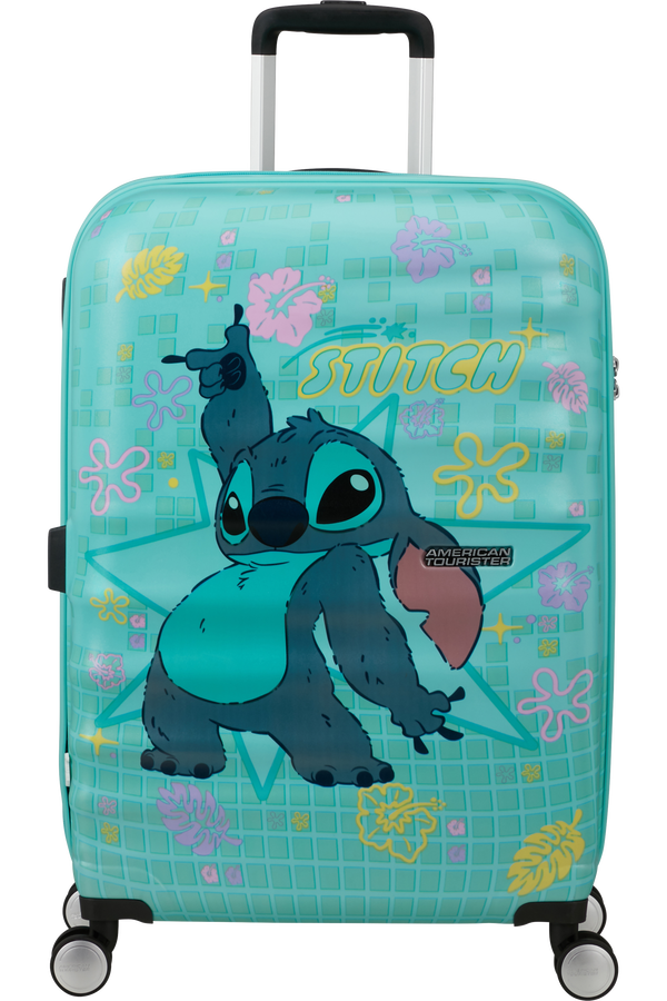 American Tourister Disney Wavebreaker Spinner TSA Disney Fl 67cm  Stitch Flower