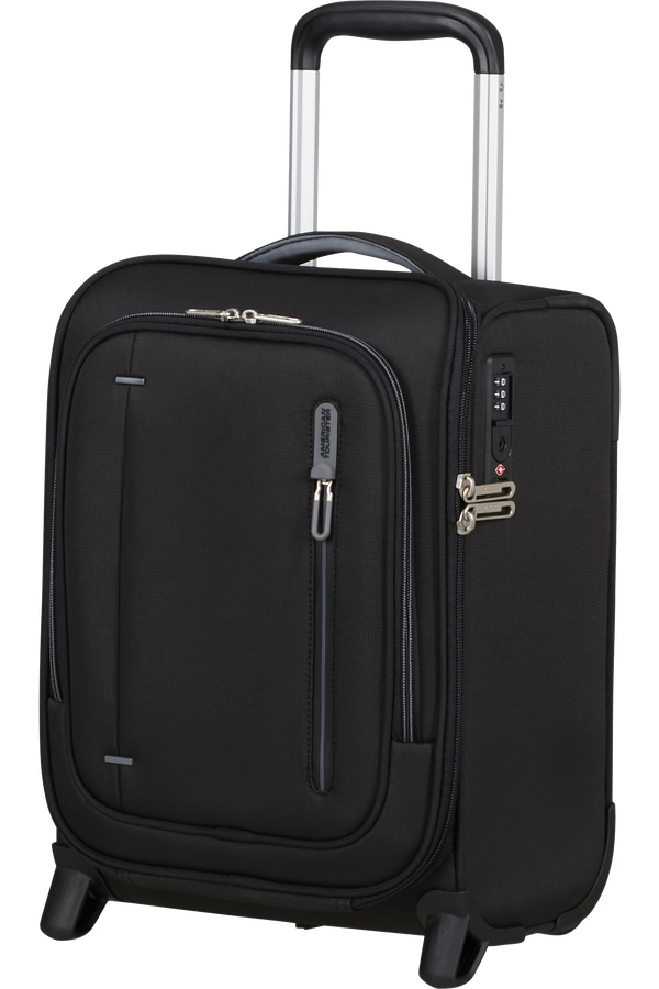 Cloudrider S/M Upright (2 wheels) | American Tourister Cloudrider Upright Underseater Tsa  Jet Black