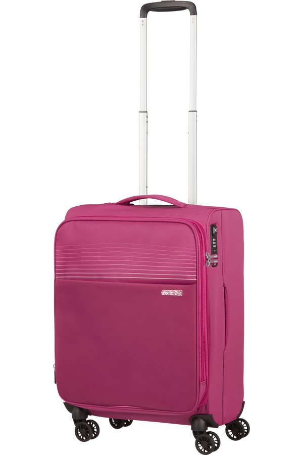 American Tourister Lite Ray Spinner TSA Expandable 55cm  Magenta Haze