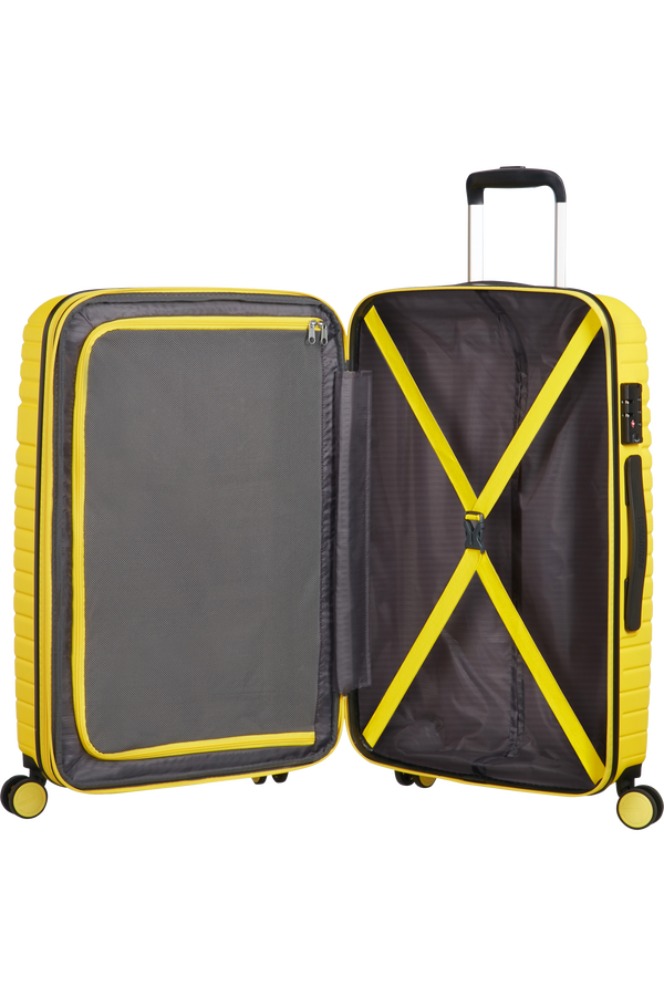 American Tourister Aero Racer Spinner M Expandable 68cm  Lemon Yellow