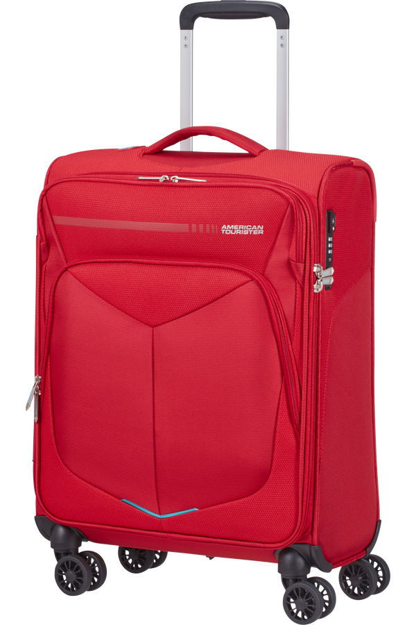 American Tourister Summerfunk Spinner Strict TSA 55cm  Rot