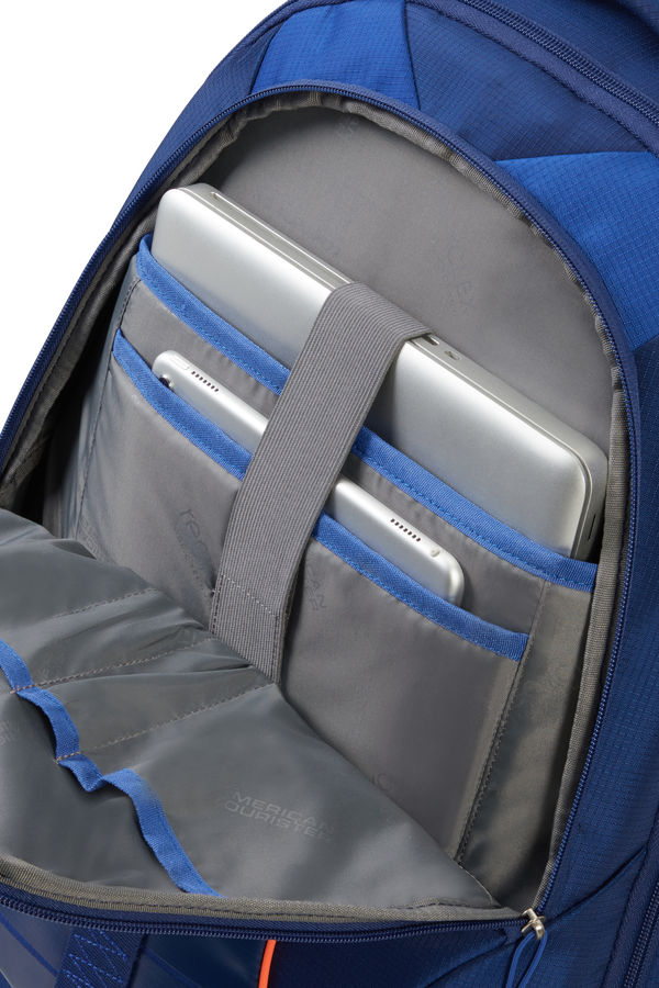 American Tourister Fast Route Laptop Backpack with Wheels Sporty 15.6'  Dark Blue/Blue