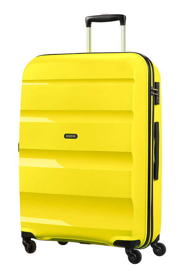 american tourister luggage yellow